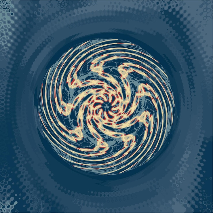 Vector moving colorful lines of abstract background
