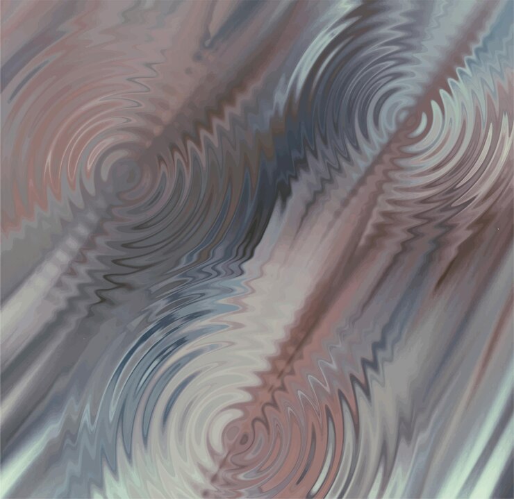 Vector moving colorful lines of abstract background