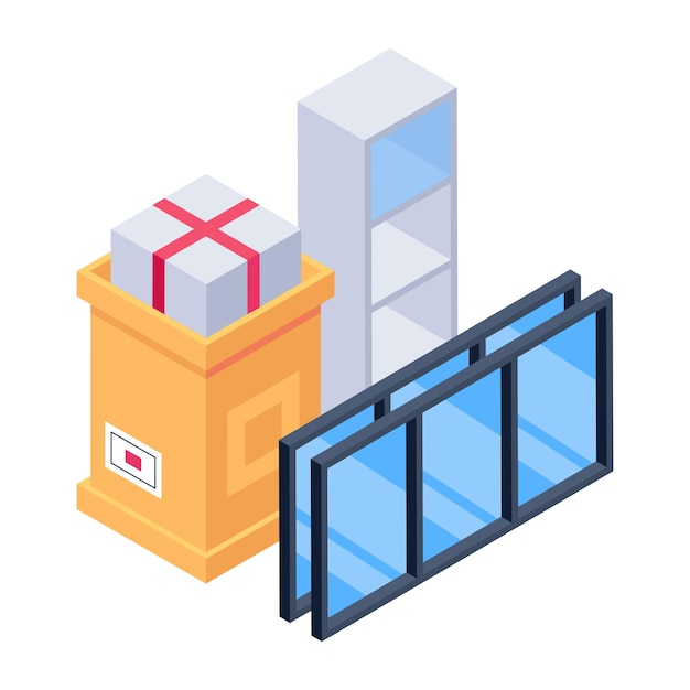 moving home isometric icons
