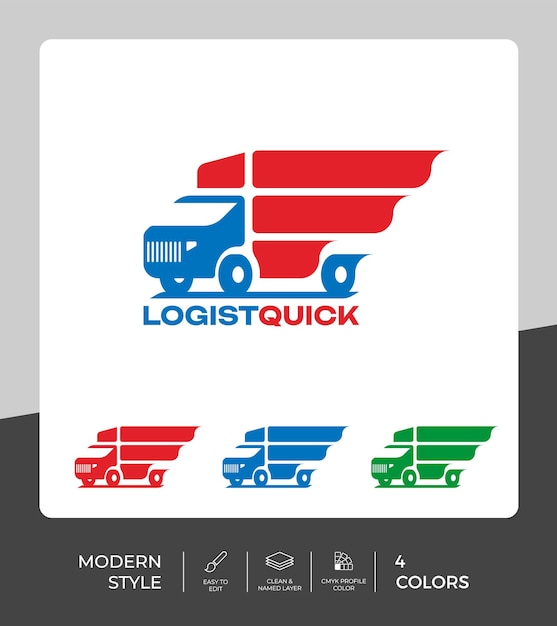 Moving Truck Logo for Logistic Business