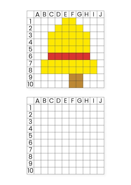 Vector mozaïek kerstwerkblad afdrukbaar