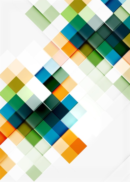 Mozaïekpatroon in vierkante vorm Universele moderne compositie