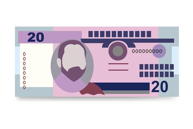 mozambique metical vector illustration mozambican money set bundle banknotes paper money 20 mzn