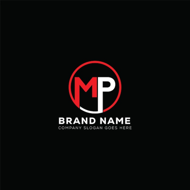 mp letter logo design mp business and real estate monogram logo vector template