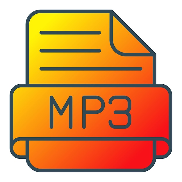 Vettore iconica di mp3