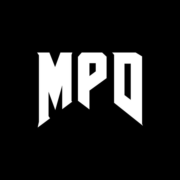 MPD letter logo ontwerp voor technologiebedrijf MPD logo ontwerp zwarte en witte kleurencombinatie MPD logo MPD vector MPD ontwerp MPD icoon MPD alfabet MPD typografie logo ontwerp