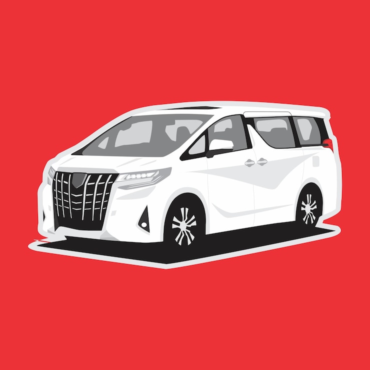 Vector mpv car premium ilustration vector