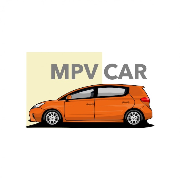 Вектор автомобиля mpv