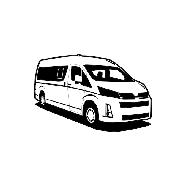 mpv travel car vector silhouette