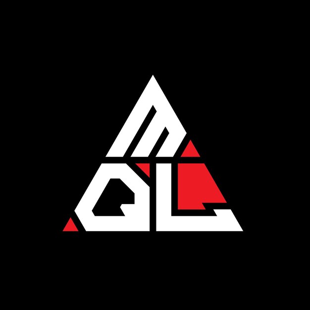 mql triangle letter logo design with triangle shape mql triangle logo design monogram mql triangle vector logo template with red color mql triangular logo simple elegant and luxurious logo