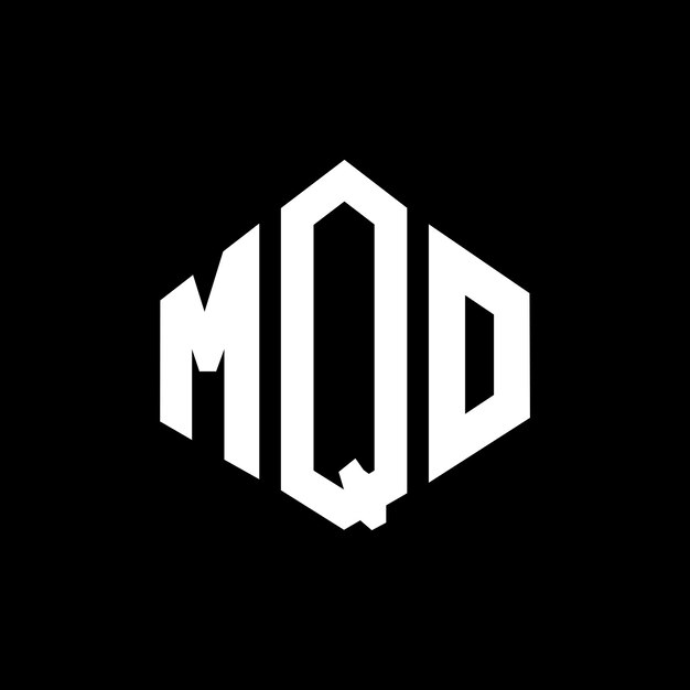 Vector mqo letter logo ontwerp met veelhoek vorm mqo veelhoek en kubus vorm logo ontwerp mqo zeshoek vector logo sjabloon witte en zwarte kleuren mqo monogram bedrijf en vastgoed logo