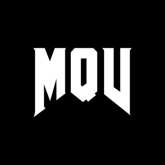 MQV 文字 ロゴ デザイン 黒と白の色合い MQV ベクトル MQV デザイン MQV アイコン MQV アルファベット MQV