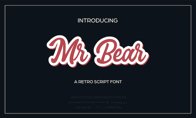 Mr Bear Font