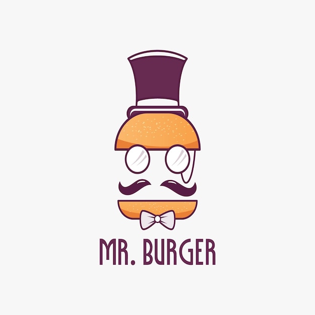 Mr Burger logo for Burger Shop