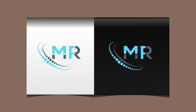 Vector mr initial modern logo design vector icon template