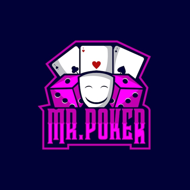 Vector mr poker logo sports