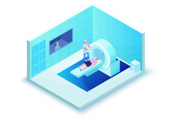 Vector mri scanning in healthcare system