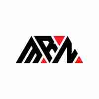 Vector mrn triangle letter logo design with triangle shape mrn triangle logo design monogram mrn triangle vector logo template with red color mrn triangular logo simple elegant and luxurious logo mrn