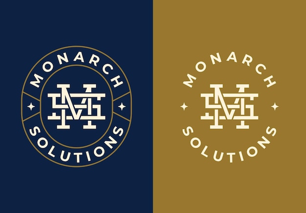 Vector ms or sm monogram initial letter logo design for your brand identity