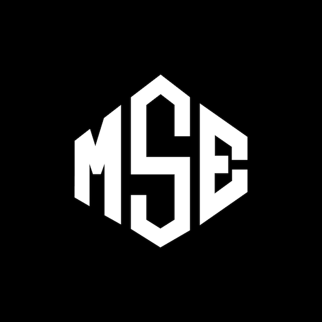 MSE letter logo design with polygon shape MSE polygon and cube shape logo design MSE hexagon vector logo template white and black colors MSE monogram business and real estate logo