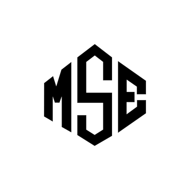 Логотип MSE с буквой с формой многоугольника MSE с формой полигона и куба дизайн логотипа MSE шестиугольник векторный логотип шаблон белый и черный цвета MSE монограмма бизнес и логотип недвижимости