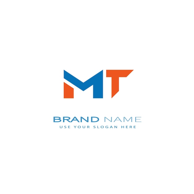 MT236 letter MT logo design