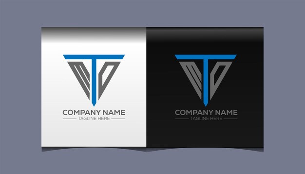 MTD initial modern logo design vector icon template