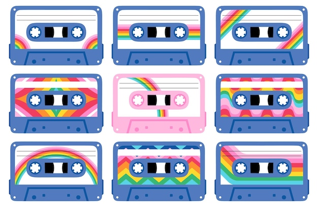 Mtrainbowcassettetapes