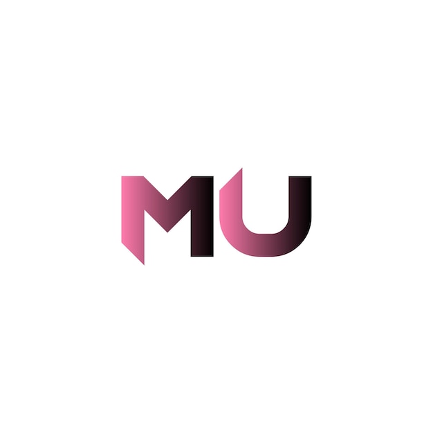 Vector mu logo design