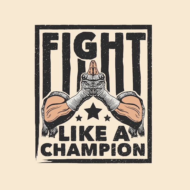 Muay thai fight like a champion artwork