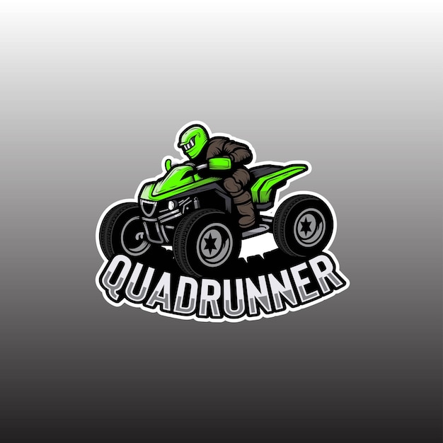 Vector mud runner atv quadrunner utv