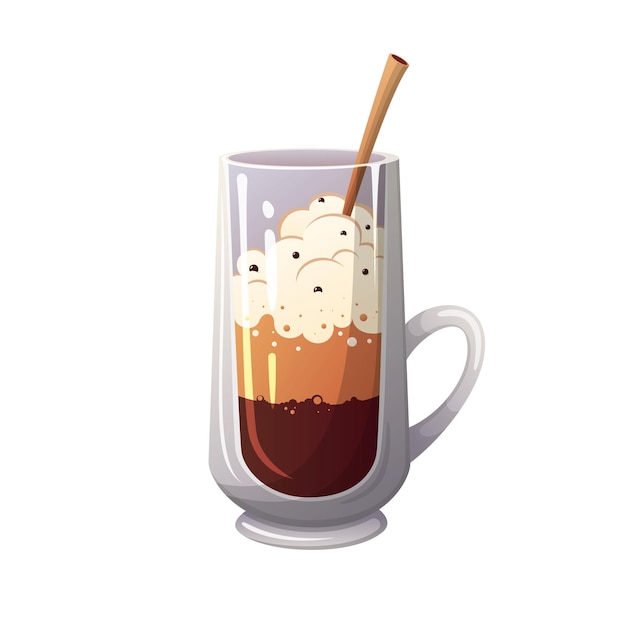 Mug of coffee cocktail Milkshake