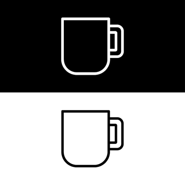 Mug Icon Vector Design Template