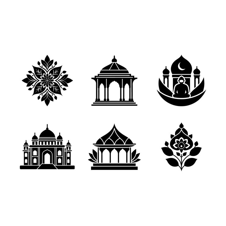 Mughal vector illustration with cartoon clipart amp line art design perfect for digital projects