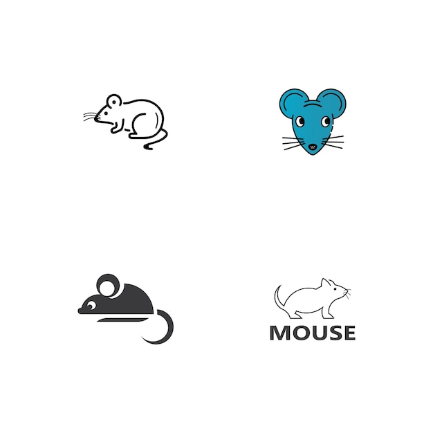 Muis dier logo pictogram vector