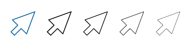 Muisicon Outline vector logo voor web ui