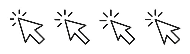 muisklik cursor pijl pictogrammen