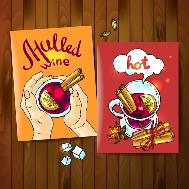 Mulled wine illustration