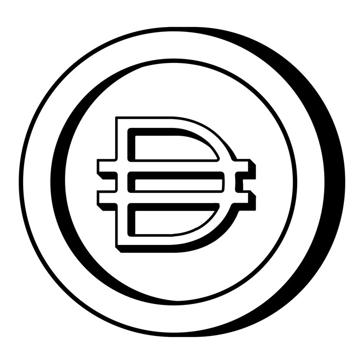 Vector multi collateral dai outline coin