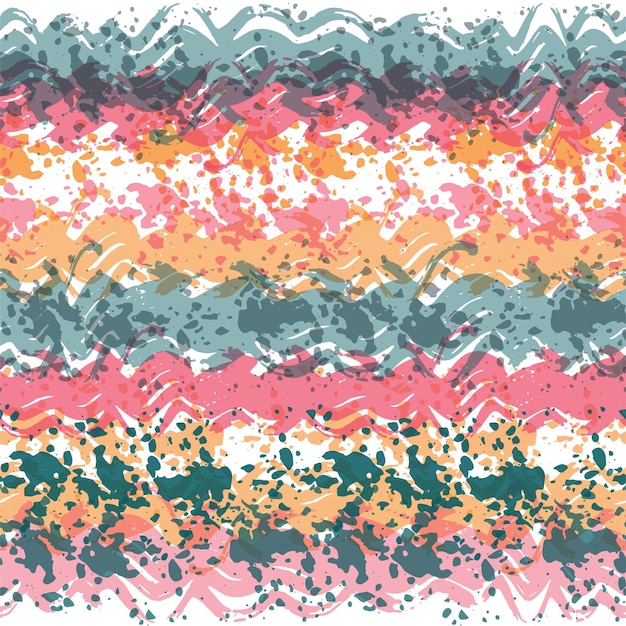 Vector multi color overlapping wavy shapes form a creative pattern