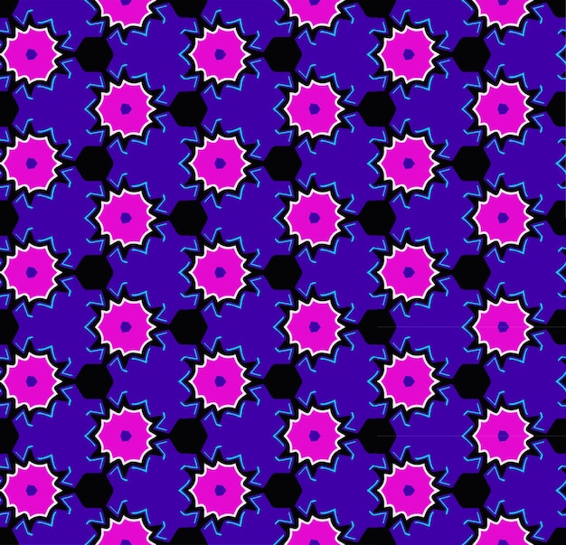 Многоцветный бесшовный абстрактный узор Фон и фон Многоцветный красочный орнаментальный дизайн Цветные мозаичные орнаменты Векторная графическая иллюстрация