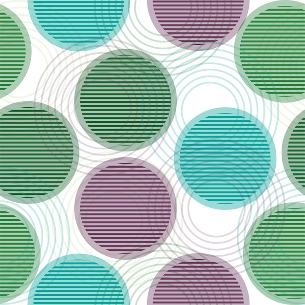 Vector multi colored circles on a white background