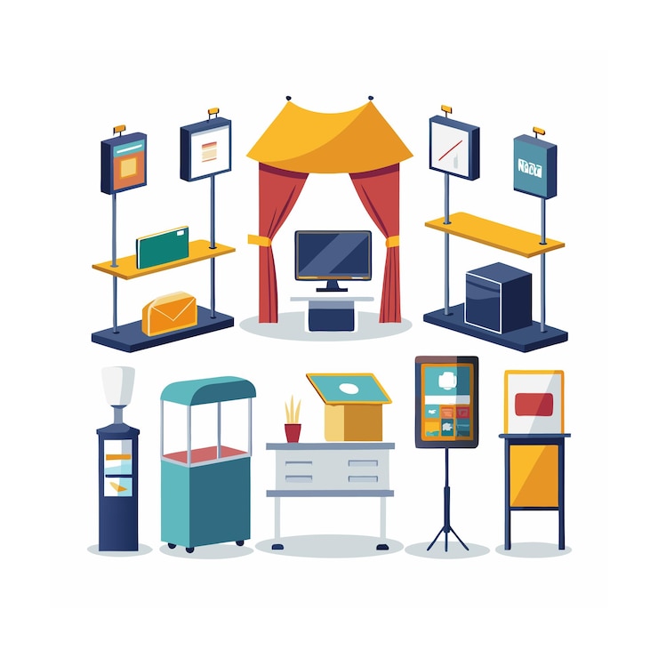 Vector multi concept design icons set