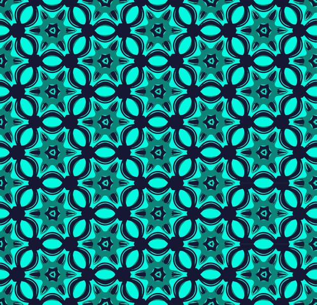 Multi-kleurige naadloze abstracte patroon Achtergrond en achtergrond Multi-kleurige kleurrijke ornamentele ontwerp Kleurige mozaïek ornamenten Vector grafische illustratie EPS10