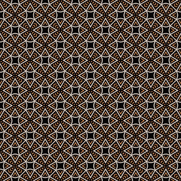 Multi-kleurige naadloze abstracte patroon achtergrond en achtergrond Multi-kleurrijke kleurrijke ornamentele ontwerp Kleurige mozaïek ornamenten Vector grafische illustratie