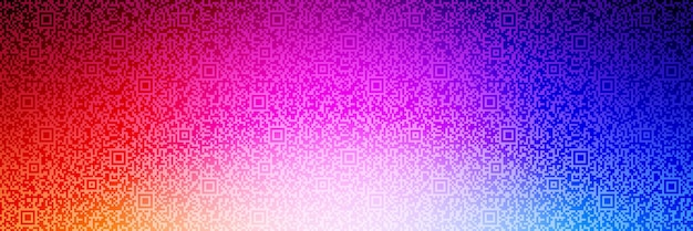 Multicolor background banner fantasy on the theme of QR code