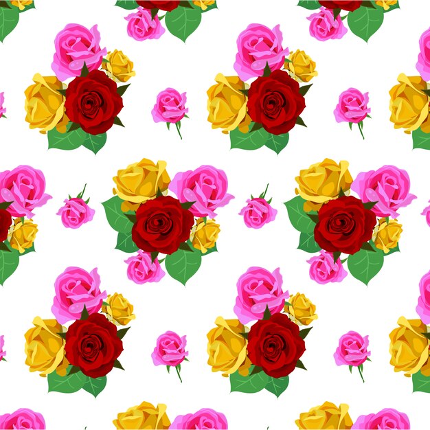 Multicolor bloemen patroon achtergrond