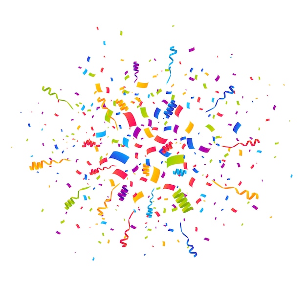 multicolor Confetti burst background