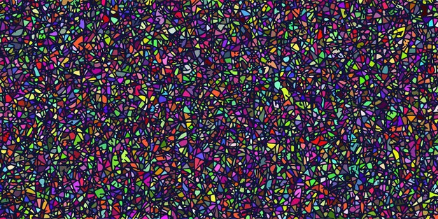 Multicolor dots and blots on dark background