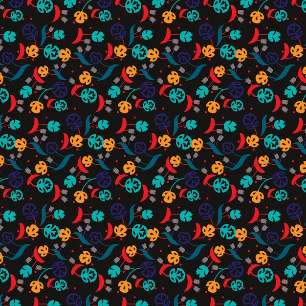 Multicolor floral pattern background